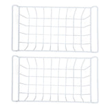 Freezer Basket Steel Wire PE Coating Space Saving Multifunctional Freezer Organizer Bin for Refrigerator Food Storage White
