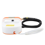 Steam Cleaner High Temperature Pressurized Handheld Steam Cleaning Machine with Brush Heads for Carfloor Kitchen Bathroom Orange Red 110V US Plug