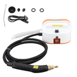 Steam Cleaner High Temperature Pressurized Handheld Steam Cleaning Machine with Brush Heads for Carfloor Kitchen Bathroom Orange Red 220V EU Plug In Australia - Darrahopens