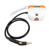 Steam Cleaner High Temperature Pressurized Handheld Steam Cleaning Machine with Brush Heads for Carfloor Kitchen Bathroom Orange Red 220V EU Plug