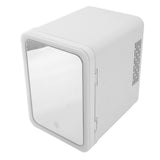 4L Small Refrigerator Cooler Warmer Mirror Car Fridge for Mask Cosmetics Beverages EU Plug 220V 58W Cooling Power