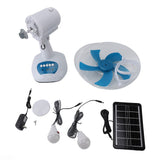 15W Solar Oscillating Standing Fan 3 Speeds Portable Desk Quiet Fan with Solar Panel 6600mAh Battery For Home Office Camping Travel