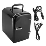 Mini Fridge Quiet 4L Portable Cooler Warmer Small Refrigerator for Home Car Office