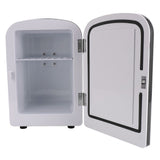 Mini Fridge Quiet 4L Portable Cooler Warmer Small Refrigerator for Home Car Office