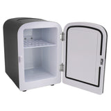 Mini Fridge Quiet 4L Portable Cooler Warmer Small Refrigerator for Home Car Office
