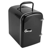 Mini Fridge Quiet 4L Portable Cooler Warmer Small Refrigerator for Home Car Office