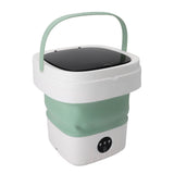 12L Portable Washing Machine Multifunction Mini Foldable Washer and Spin Dryer for Underwear Socks Baby Clothes 100‑240V EU Plug
