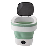 12L Portable Washing Machine Multifunction Mini Foldable Washer and Spin Dryer for Underwear Socks Baby Clothes 100‑240V US Plug