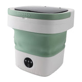 12L Portable Washing Machine Multifunction Mini Foldable Washer and Spin Dryer for Underwear Socks Baby Clothes 100‑240V US Plug