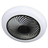 Ceiling Fan Light 6 Gear Wind Stepless Dimmable Quiet Modern Flush Mount Ceiling Fan with Light and Remote for Bedroom 110 to 265V