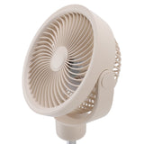Oscillating Desk Clip On Fan Telescopic 4 Speeds Quiet USB Rechargeable Portable Small Stand Fan with LED Night Light for Home Camping Office