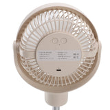 Oscillating Desk Clip On Fan Telescopic 4 Speeds Quiet USB Rechargeable Portable Small Stand Fan with LED Night Light for Home Camping Office