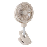 Oscillating Desk Clip On Fan Telescopic 4 Speeds Quiet USB Rechargeable Portable Small Stand Fan with LED Night Light for Home Camping Office