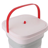 10.5L Small Washing Machine Fully Automatic Blue Lighting Deep Cleaning Foldable Washer for Apartment Dormitory Hotel 100‑240V Pink EU Plug