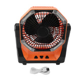 Camping Fan with Light Portable Collapsible 8000 MAh USB Rechargeable Battery Powered Tent Fan for Picnic Barbecue Fishing Travel In Australia - Darrahopens