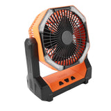 Camping Fan with Light Portable Collapsible 8000 MAh USB Rechargeable Battery Powered Tent Fan for Picnic Barbecue Fishing Travel