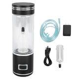 3 in 1 Hydrogen Water Bottle Generator with SPE Technology Quick Electrolysis 2500ppb Water Ionizer Inhalable Hydrogen Water Machine with Nasal Cannula Black In Australia - Darrahopens