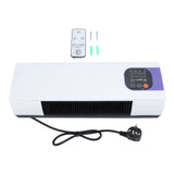 Wall Mounted Heating Machine Dual Use Highly Efficient Electric Wall Heater with Nature Wind Warm Wind for Bathroom Bedroom EU Plug 220V