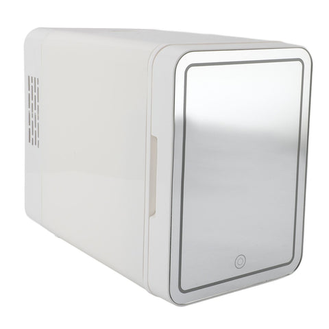 6L Skincare Fridge Dual Use Small Refrigerator with Mirror and LED Touch Light for Bedroom Beauty Makeup Skin Care Beverage Cosmetics EU Plug 220V In Australia - Darrahopens