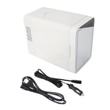 6L Skincare Fridge Dual Use Small Refrigerator with Mirror and LED Touch Light for Bedroom Beauty Makeup Skin Care Beverage Cosmetics EU Plug 220V In Australia - Darrahopens