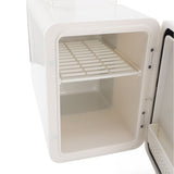6L Skincare Fridge Dual Use Small Refrigerator with Mirror and LED Touch Light for Bedroom Beauty Makeup Skin Care Beverage Cosmetics EU Plug 220V