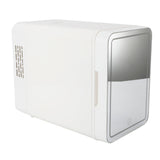 6L Skincare Fridge Dual Use Small Refrigerator with Mirror and LED Touch Light for Bedroom Beauty Makeup Skin Care Beverage Cosmetics EU Plug 220V