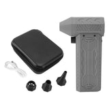 Jet Fan Dry Mini Blower USB Rechargeable Multifunction Low Noise 130000RPM Electric Air Duster Portable Mini Turbo Fan Grey