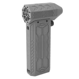 Jet Fan Dry Mini Blower USB Rechargeable Multifunction Low Noise 130000RPM Electric Air Duster Portable Mini Turbo Fan Grey