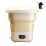 9L Foldable Washing Machine Multifunction Compact Mini Washing Machine Portable Washer Dryer for Baby Clothes Underwear EU Plug