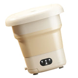 9L Foldable Washing Machine Multifunction Compact Mini Washing Machine Portable Washer Dryer for Baby Clothes Underwear EU Plug In Australia - Darrahopens