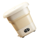 9L Foldable Washing Machine Multifunction Compact Mini Washing Machine Portable Washer Dryer for Baby Clothes Underwear US Plug