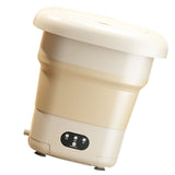 9L Foldable Washing Machine Multifunction Compact Mini Washing Machine Portable Washer Dryer for Baby Clothes Underwear US Plug