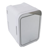 Portable Mirrored Beauty Fridge With Lighting 4L Mini Refrigerator Skin Care Makeup Storage with Mirror Light For Home Car US Plug 110V