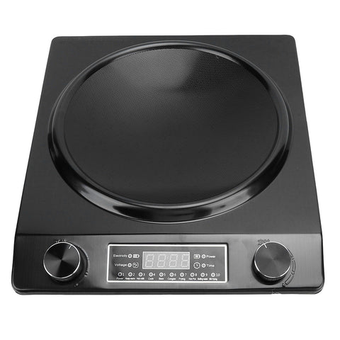 3500W Portable Induction Cooktop Aluminum ABS Countertop Induction Cooker Hot Plate with Smart Touch Panel for Home Kitchen UK Plug 220V In Australia - Darrahopens
