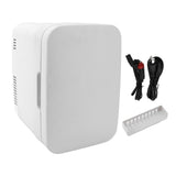 Car Fridge 4L Semiconductor Cool Hot Dual Use Quiet Portable Mini Car Refrigerator for Makeup Skincare and Food US Plug 110V