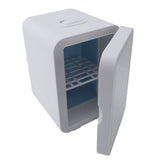 Mini Car Fridge Portable Multifunctional Rapid Cooling 8L Beauty Makeup Skincare Refrigerator with Light Mirror for Office Dormitory US Plug 110V