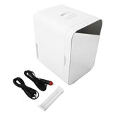 Mini Fridge 8L Glass Semiconductor Electric Cooler and Warmer Quiet Portable Car Refrigerator with Mirror for Makeup Skincare and Food US Plug 110V In Australia - Darrahopens