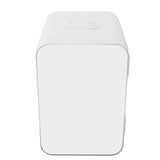 Mini Fridge 8L Glass Semiconductor Electric Cooler and Warmer Quiet Portable Car Refrigerator with Mirror for Makeup Skincare and Food US Plug 110V