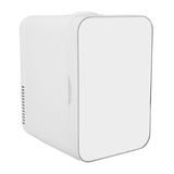 Mini Fridge 8L Glass Semiconductor Electric Cooler and Warmer Quiet Portable Car Refrigerator with Mirror for Makeup Skincare and Food US Plug 110V