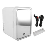 Portable Mirrored Beauty Fridge With Lighting 8L Mini Fridge Skin Care Makeup Storage with Mirror Light Cooler Warmer Refrigerator For Home Car US Plug 110V In Australia - Darrahopens