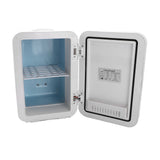 Portable Mirrored Beauty Fridge With Lighting 8L Mini Fridge Skin Care Makeup Storage with Mirror Light Cooler Warmer Refrigerator For Home Car EU Plug 220V
