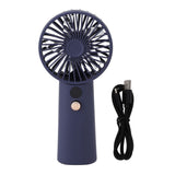 Portable Handheld Fan 100 Speeds Adjustable Powerful Wind USB Rechargeable Mini Desk Personal Fan for Home Camping Office Outdoor Sports Blue