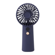 Portable Handheld Fan 100 Speeds Adjustable Powerful Wind USB Rechargeable Mini Desk Personal Fan for Home Camping Office Outdoor Sports Blue