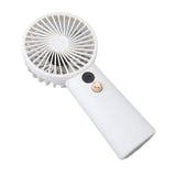 Portable Handheld Fan 100 Speeds Adjustable Powerful Wind USB Rechargeable Mini Desk Personal Fan for Home Camping Office Outdoor Sports White In Australia - Darrahopens