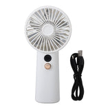 Portable Handheld Fan 100 Speeds Adjustable Powerful Wind USB Rechargeable Mini Desk Personal Fan for Home Camping Office Outdoor Sports White In Australia - Darrahopens