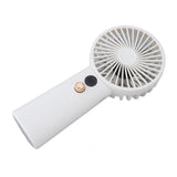 Portable Handheld Fan 100 Speeds Adjustable Powerful Wind USB Rechargeable Mini Desk Personal Fan for Home Camping Office Outdoor Sports White