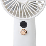 Portable Handheld Fan 100 Speeds Adjustable Powerful Wind USB Rechargeable Mini Desk Personal Fan for Home Camping Office Outdoor Sports White