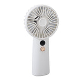 Portable Handheld Fan 100 Speeds Adjustable Powerful Wind USB Rechargeable Mini Desk Personal Fan for Home Camping Office Outdoor Sports White