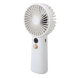 Portable Handheld Fan 100 Speeds Adjustable Powerful Wind USB Rechargeable Mini Desk Personal Fan for Home Camping Office Outdoor Sports White