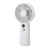 Portable Handheld Fan 100 Speeds Adjustable Powerful Wind USB Rechargeable Mini Desk Personal Fan for Home Camping Office Outdoor Sports White